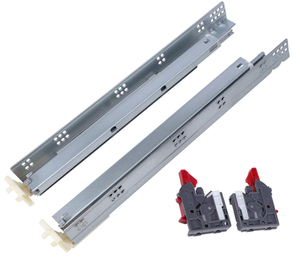 lot 514 image: Gobrico Under Mounted Soft Close Drawer Slides Full Extension Concealed Drawer Glides Rails 6Pair