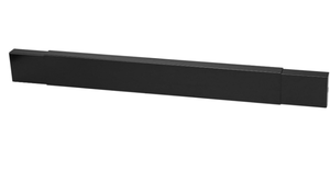 lot 529 image: Stanbroil Smoke Guard for 28.5 to 48-Inch by 4-Inch Fireplaces, Black Powder-Coated Finish