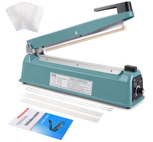 lot 585 image: Suteck 12 inch Impulse Bag Sealer, Manual Poly Bag Sealing Machine wAdjustable Timer
