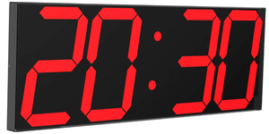 lot 587 image: CHKOSDA Digital LED Wall Clock, Oversize Wall Clock with 6 Numbers, Remote Control Count upCountdown Timer Clock
