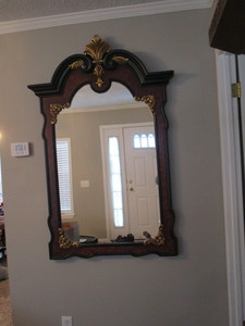 lot 7 image: Crested Foyer Mirror