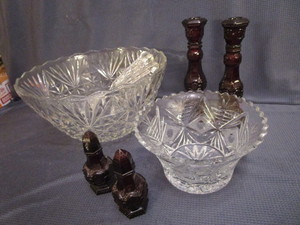 lot 80 image: Salad Bowl, Utensils, Avon Cape Cod