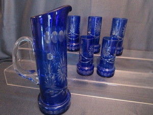 lot 105 image: Cobalt Cut To Clear Set