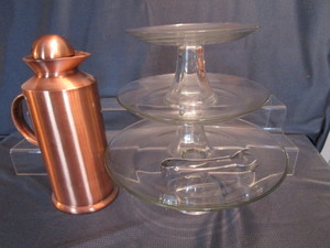 lot 108 image: Tidbit Tier Set, Carafe