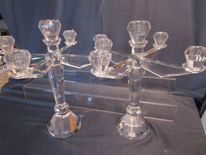 lot 109 image: Candelabras, Shannon Crystal By Godinger, New