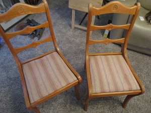 lot 137 image: Maple Dine Chairs