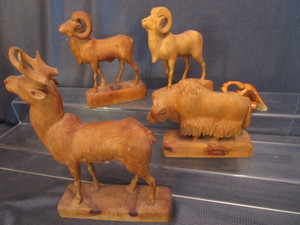 lot 177 image: Carved Figures - Animals