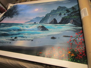 lot 205 image: Canvas Giclee, Unframed