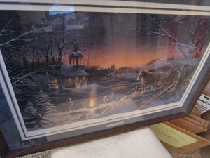 lot 209 image: Redlin Sharing The Evening Print