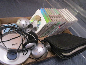 lot 215 image: Music CDs, Player, Holder