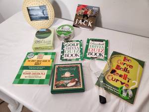 lot 34 image: Variety of Golf Related Books and Gifts