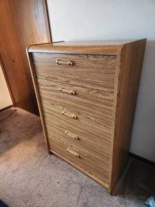 lot 45 image: Five Drawer Dresser