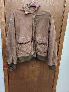 lot 82 image: Suede Mens Bomber Jacket