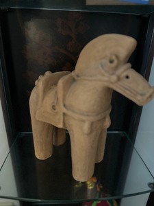 lot 121 image: Japanese Haniwa Figure of a Horse