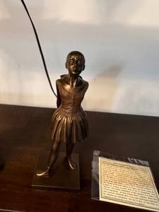 lot 128 image: Bronze Sculpture of Little Dancer by Edgar Degas Statue Ballet Girl Impressionism - From the Museum of Fine Arts Boston