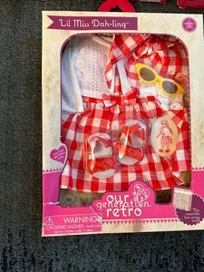 lot 139 image: Our Generation Retro Lil Miss Dah-ling Outfit New in Box