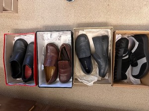 lot 90 image: Lot of 4 Pairs of Womens Shoes Size 6 - Lands End, Auditions, Naturalizer, Sahalie
