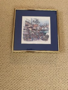 lot 102 image: Stanley Market Framed Print by Chan Kau On
