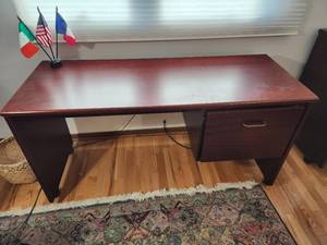 lot 295 image: Office Desk with Side Drawer