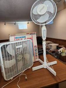 lot 363 image: Box Fan and Floor Fan