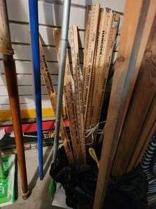 lot 471A image: Lot of Yard Sticks Swiffer Cleaners and Wood