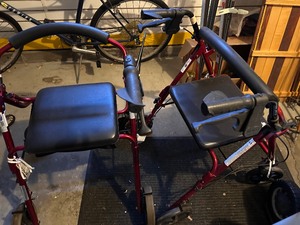 lot 445 image: Two Sturdy Like New Walkers with Seat