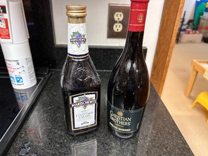 lot 240 image: Bottle of Christian Brothers Cream Sherry and Manischewitz Concord Grape Wine