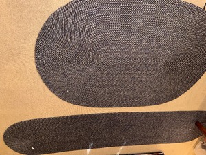 lot 362 image: Darb Blue Woven Braided Rugs