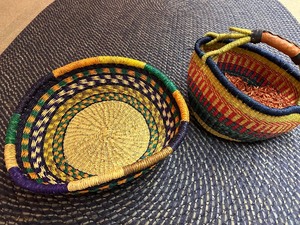 lot 389 image: Handwoven Market Baskets