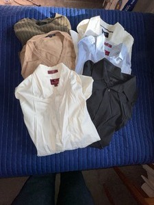 lot 375 image: Lot of Mens Dress Shirts and Sweaters