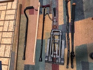 lot 500 image: Lot of Walking Sticks and Canes