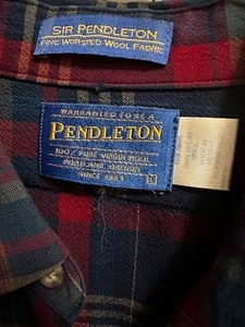 lot 76 image: Vintage Pendleton Wool Button Down Shirt XL