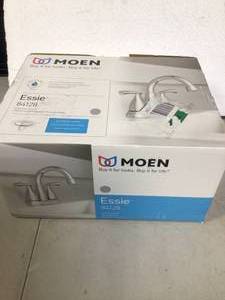 MOEN Essie 2-Handle 4 in. Centerset Bathroom Faucet in Chrome Customer Returns See Pictures