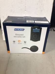 Schlage Camelot Aged Bronze Electronic Door Lock Deadbolt with Accent Door Handle Customer Returns See Pictures
