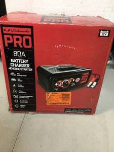 Schumacher Electric Schumacher Pro Automotive 12-Volt Battery Charger and 80-Amp Engine Starter with Maintainer and Boost Mode Customer Returns See Pictures