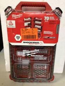 Milwaukee SHOCKWAVE Impact Duty Alloy Steel Screw Driver Bit Set (70-Piece)  Customer Returns See Pictures