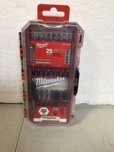 Milwaukee SHOCKWAVE Impact Duty Alloy Steel Screw Driver Bit Set (25-Piece) Customer Returns See Pictures
