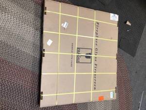 Pleasant Hearth Fenwick Medium Glass Fireplace Doors   Customer Returns See Pictures