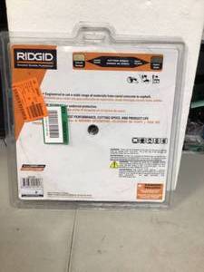 RIDGID 12 in. Dual-Purpose Diamond Blade   Customer Returns See Pictures