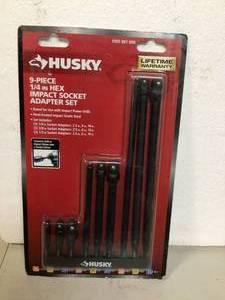 Husky Impact Socket Adapter Set (9-Piece )  Customer Returns See Pictures