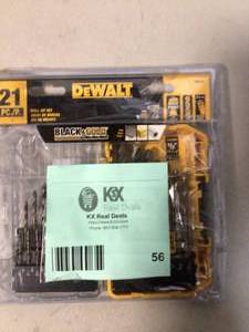 DEWALT Black and Gold Twist Drill Bit Set (21-Piece)   Customer Returns See Pictures