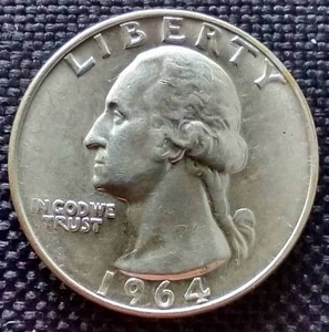 1964-D Washington Silver Quarter