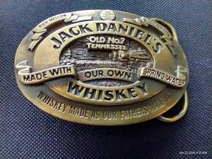 1989 Bronze Jack Daniels Belt Buckle