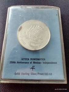 Sterling Silver Mexican Independence Anniversary Medal