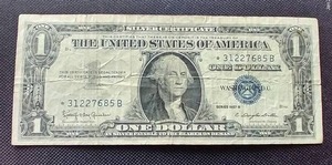1957-B Silver Certificate $1 Star Note