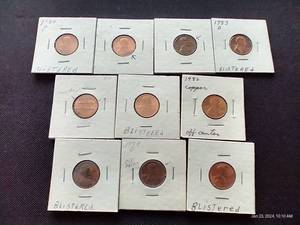 (10) Die Error Pennies