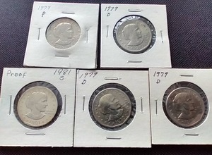 (5) Susan B. Anthony $1 Coins