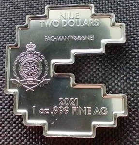 2021 Niue Licensed Pac-Man 1 Oz. Silver Coin