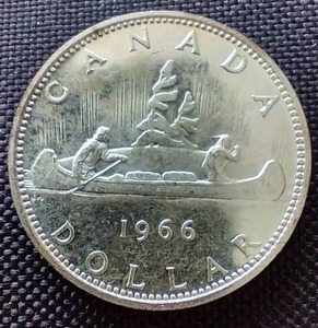 1966 Canadian Silver Dollar