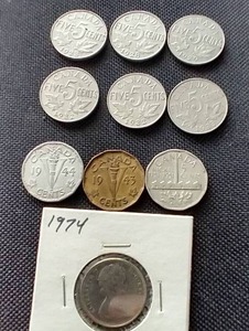 (10) Vintage Canadian Nickels - Mostly 20s, 30s & 40s